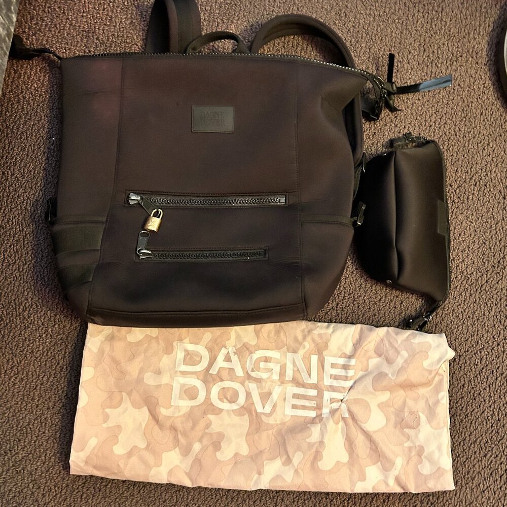 Dagne Dover Large Neoprene Backpack. - Accessory Pouch and Dust Bag Included
